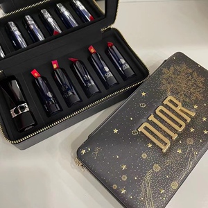 正品dior迪奥圣诞限定雪花口红6只礼盒新年限定红色套盒可diy包包