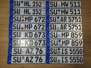 德国车牌 su 狼堡 慕尼黑 斯图加特 大众 宝马 奔驰