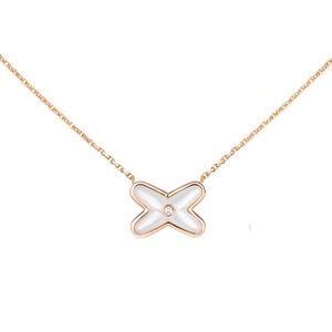 chaumet 尚美巴黎 结缘 交叉 项链 18k金 专柜正版 liens x项链