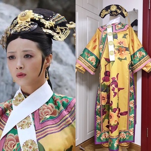 出租甄嬛传华妃服装清朝旗装古装定做cos新款借雨墨丹青影人时尚