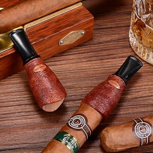 cigarloong龙茄雪茄烟嘴茄石楠木循使用型雪专用烟sjk嘴cly环-21c