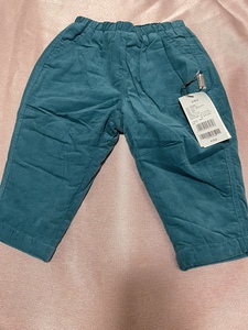 阳光鼠 男童秋冬薄棉裤 小宝宝细条绒棉裤