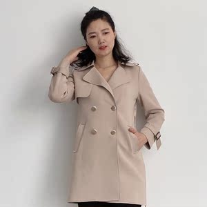 诗迈尔奕2021秋季新品6679欧版中长腰带修身百搭精品女款风衣外套
