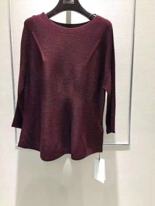 柯罗芭KLOVA女装 专柜正品新款 暗红针织衫17L1-HT4996(UN)G 2390