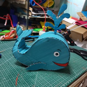 手工diy制作 海洋小动物  生物 可爱卡通 立体 幼儿童玩具 纸箱子