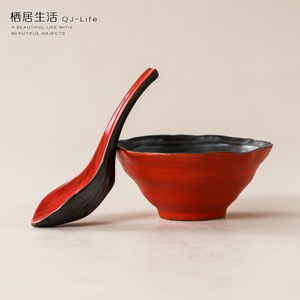 创意陶瓷粗陶碗好看的碗 日式手工纯色家用吃饭餐具碗盘米饭碗