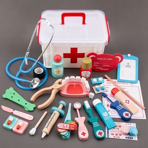 儿童小医生套装医药箱听诊器扮演护士过家家女孩蒙氏早教益智玩具