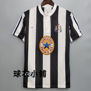 95-97英伦纽卡斯尔联复古球衣 希勒吉诺拉 怀旧经典主客场长短袖