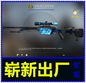 csgo 武器 皮肤 鸟狙 饰品 ssg 08 无尽深海 崭新出厂 现货