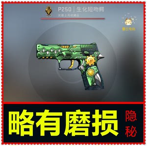 csgo 武器 手枪 皮肤 饰品 p250 生化短吻鳄 略有磨损 略磨 现货