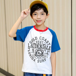 插肩袖t恤男童短袖