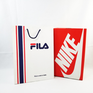 fila斐乐购物包装手提袋潮牌运动服装纸袋定制菲乐手鞋盒手提袋子