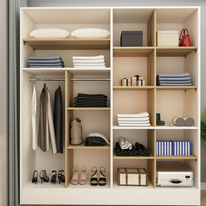 定制隔板收纳木质柜子分层衣柜木板衣橱隔断分隔层架橱白色整理架