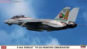 长谷川模型 1/72 美国F-14A 雄猫舰载战机将军VF211中队 02022