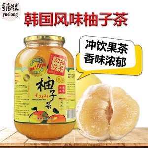 正高岛柚子茶1150g 蜂蜜柚子茶浆韩国风味柚子茶酱商用水果花茶