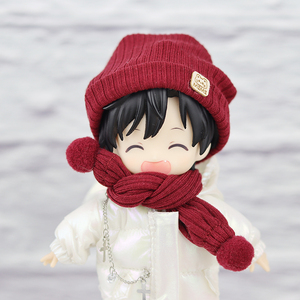 ob11娃衣 帽子围巾 molly娃娃衣服 12分8分bjd molly gsc粘土头