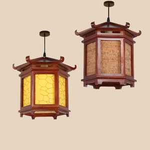 中式复古灯笼吊灯餐饮过道中国风走廊灯茶楼包间古典大门宅院吊灯