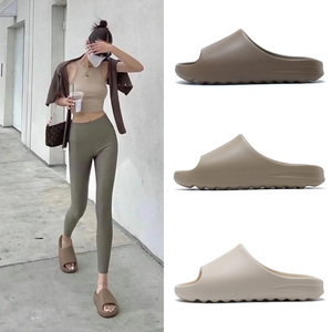 【肯豆同款】踩屎感椰子拖鞋女厚底百搭外穿沙滩鞋yeezy一字拖潮