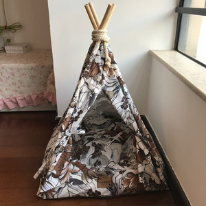 家静宠物用品帐篷窝四季通用博美窝猫窝四季泰迪狗窝可拆洗狗帐篷