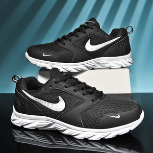 鞋子男潮鞋春季摩耐克韩版男鞋内增高新款休闲透气运动鞋男跑步鞋