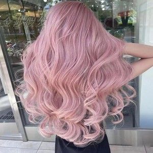 银粉紫假发片一片式灰粉色无痕隐形接发片仿真发逼真自然显白可爱