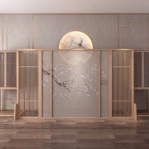 中国风古典屏风隔断客厅遮挡办公茶室酒店入门玄关装饰墙简易镂空