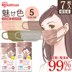 正品日本爱丽思IRIS美颜小颜宽带粉色独立包装一次性小脸口罩