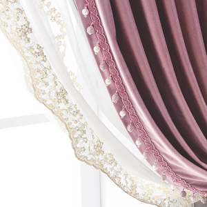 轻奢丝绒温馨主卧窗帘网红款天鹅绒少女卧室藕粉色遮光北欧简约布