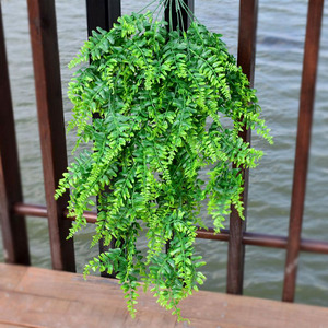 仿真壁挂植物垂藤墙上吊篮绿植绿叶绿藤装饰灯绿植婚庆装饰塑料藤