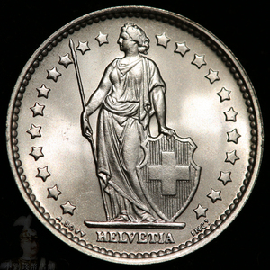 瑞士1法郎银币 23.2mm 5g 83.5%silver 外国硬币钱币真币