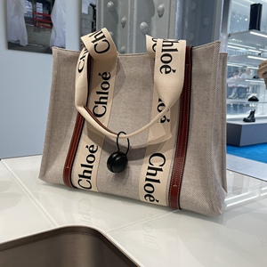 chloe蔻依帆布托特包中号
