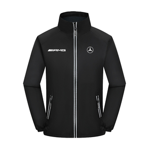 001人付款天猫定制奔驰amg汽车4s店工装工作服秋冬连帽卫衣服外套男女