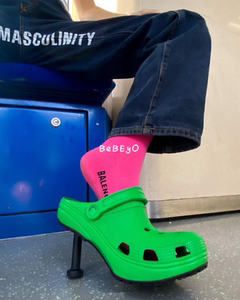 巴黎世家绿色鞋