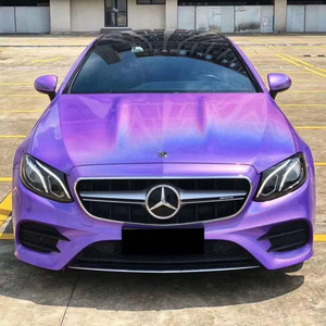 汽车改色膜车身贴膜整全车膜七彩镭射紫进口品牌膜卡其绿新款颜色