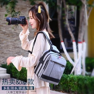 佳能尼康相机包单反单肩700d200d80d750d双肩摄影包背