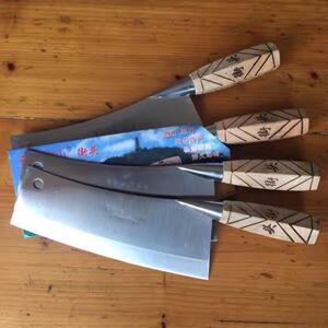 浙江天台街头遮山开刃菜刀女士家庭老梅薄刀圆切片锻打快锋利刀具