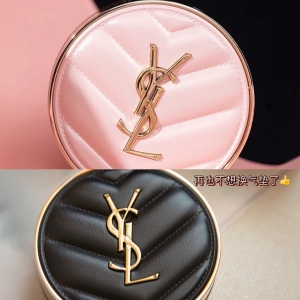 ysl/圣罗兰新品限量粉色小羊皮革气垫粉底奶油机妆感替换装芯b10