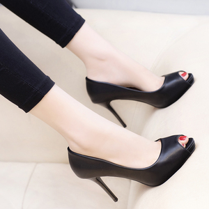 鱼嘴高跟鞋8厘米