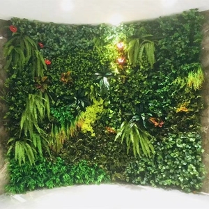 仿真植物墙小叶家居摆件绿萝饰品草坪墙假植物绿萝叶