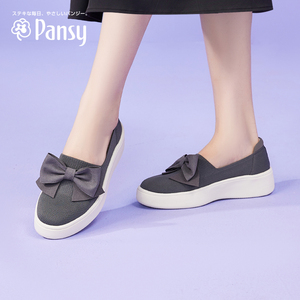 Pansy日本妈妈鞋软底轻便健步鞋上班鞋不累脚休闲运动春季防滑