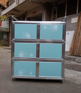 致力铝合金柜 碗柜 微波炉柜  客厅阳台置物柜