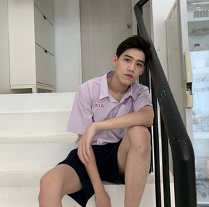 泰国校服bkpp以你的心诠释我的爱同款短袖刺绣班服休闲衬衫男士