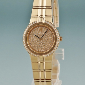 江诗丹顿18k黄金镶钻满天星女表石英610924二手表瑞士原装正品