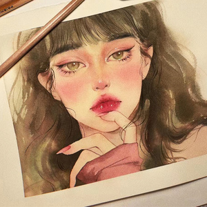 水彩画定制手绘画像定制真人照片画画定制代画临摹人物肖像水粉画
