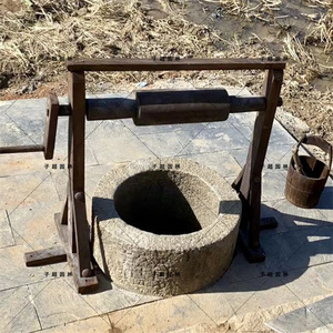 002人付款淘宝石雕井口水井青石仿古井圈井台庭院八角古井汉白玉做旧