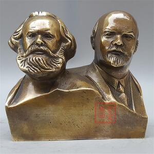 99逸轩古玩淘宝复古纯铜四大伟人铜像 马克思 恩格斯列宁斯大林家居