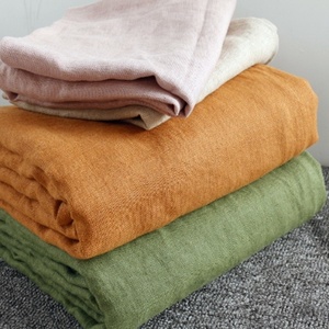 纯亚麻凉席三件套夏季抑菌空调房软席法国进口可水洗双人折叠席子