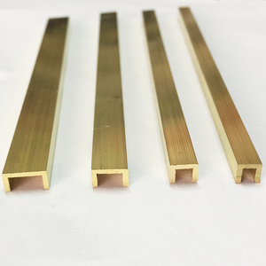 u型铜条木门装饰铜压条背景橱柜木地板瓷砖门槛石铜收边压线条