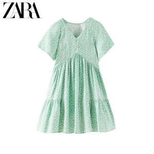 zara童装女童连衣裙夏装夏季洋气10岁女孩儿童夏款大童装公主裙子16人