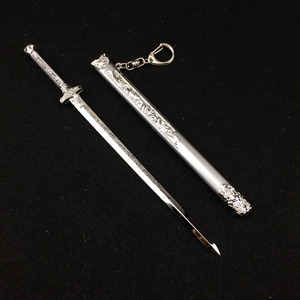 3cm魔道周边剧场版晓星尘佩剑模型合金钥匙扣挂件挂饰摆饰玩具